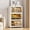 White, variant on Collapsible Stackable 660QT Storage Bin with Lid, 4-Pack Rolling Cabinet with Doors for Garage & Home, White, 30"W x 19.7"D x 65.9"H