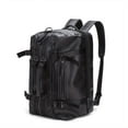 thumbnail image 3 of Stylish Men's PU Leather Backpack - Large Capacity, Double Shoulder, Business Trip Ready!, 3 of 5