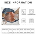 thumbnail image 5 of ONETECH Abstract Boho Throw Pillow Cover Mid Century Modern Aesthetic Navy Blue Burnt Orange Pillow Cushion Covers Geometric Minimalist Art Decor for Couch Bed Home Decor, 5 of 5