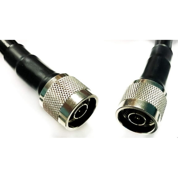 LMR-400/LMR400 N- Male to N-Male NM-NM 12 FT Coaxial Cable Assembly Made with Genuine Times Microwave Low Loss 50 ohm Coaxial Cable 12 FEET in Length-Sold by Cable Assemblies Now