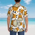 thumbnail image 4 of Disketp Hawaiian Shirts For Men,Giraffes Head ,Cartoon Giraffes Print Mens Casual Short Sleeve Button Down Shirts Beach Shirt, 4 of 7