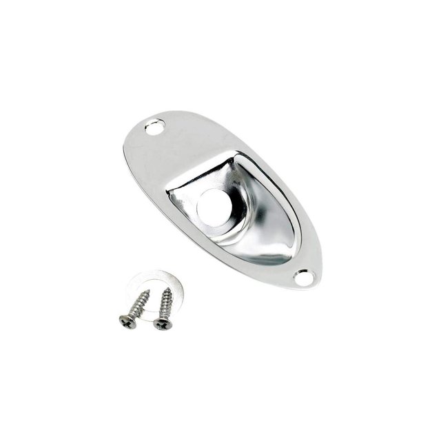 Pieza de guitarra eléctrica Fender Stratocaster Jack Ferrule Chrome