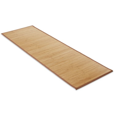 Casafield Bamboo Floor Mat, 72" x 24" Runner Area Rug for Entry, Kitchen, and Laundry