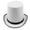 White with black edg, variant on Giaone Top Hat Short Brim Western Cowboy Hat for Dinner Outdoor Casual Wear