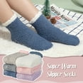 thumbnail image 2 of Loritta Fuzzy Socks for Women Slipper Socks Winter Warm Cozy Socks with Grippers Womens 6 Pairs Size 5-9, 2 of 6