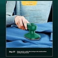 thumbnail image 2 of Mini Portable Handheld Electric Iron Portable Steam Iron Dry and Wet Travel Mini Steam Iron Green EU Plug, 2 of 5