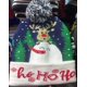 thumbnail image 1 of Gorro navideño luminoso para niños y adultos, cálido jersey de punto para otoño e invierno, gorro de felpa estampado, 1 of 6