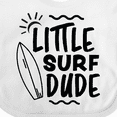 thumbnail image 4 of Inktastic Little Surf Dude with Surfboard Boys Baby Bib, 4 of 4