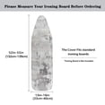 thumbnail image 5 of HELLHERO Ironing Board Cover Washable Gray Weathered Texture Polyester Fiber Fabric for Home Ironing 15"x54", 5 of 5