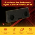 thumbnail image 4 of QPower Dual 10\ Behind Seat Ported Sub Enclosure Box for Toyota Tundra Crew Max 2014-2021, 4 of 10