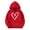 Red, variant on KAUOD Cute Heart Print Hoodies for Girls Oversized Soft Pullover Hoodie Sweatshirts Teen Kids Long Sleeve Tops Clothes