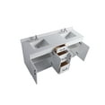 thumbnail image 2 of VSC 72in Double Sink Freestanding Bath Vanity in White with White Cultured Marble Top, 2 of 4