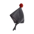 thumbnail image 2 of Gorro con orejeras para bebés, moderno, divertido y adorable, con cordones para niñas y niños. gris, 2 of 6