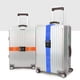 thumbnail image 5 of Paquete de 4 correas para equipaje, correas para equipaje resistentes y bloqueables, correas para equipaje ajustables y bloqueables, correas de embalaje naranjas y azules, 5 of 8