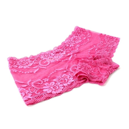 - Sexy Lace Floral Fully Lacey Boyshorts PanitesBlack Rose Size S & Hair Bangs