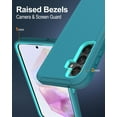 thumbnail image 4 of for Samsung Galaxy A35-5G Case, with Screen Protector, Port Protection, Full-Body Non-Slip Silicone Rubber Covered, 3-Layer Heavy Duty Drop-Proof Cover Phone Case, Teal, 4 of 14