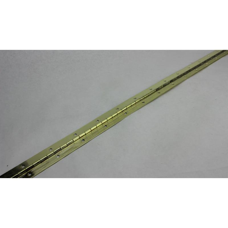 11/2"X 48" Bright Brass Continuous Piano Hinge Ace Piano Hinges