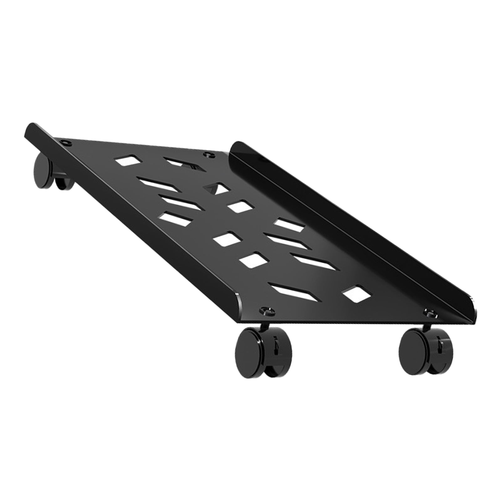 Adjustable Computer Tower Stand Tower Stand for Under Desk CPU Holder Floor Risers with 4 Wheel for Gamers
