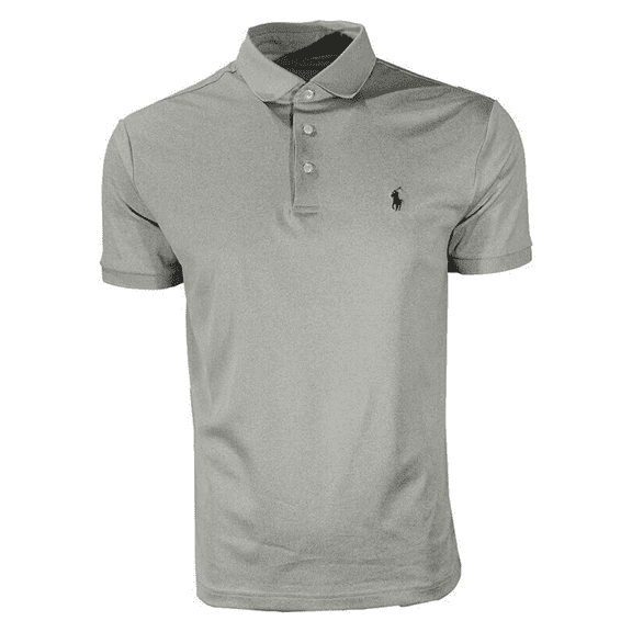 Polo Ralph Lauren Mens Performance Polo Shirts, Gray, 2LT