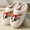 Fox, variant on Christmas Home Slippers Cute Cartoon Santa Claus Cotton Slippers For Women And Men Couples Winter Warm Furry Shoes