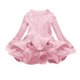 thumbnail image 1 of Odeerbi Niñas de Algodón de Punto Por Cable Suéter Vestido de Tul Tutú Princesa Vestidos de Color Sólido Cuello Redondo Vestido de Manga Larga Body, 1 of 3