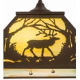 thumbnail image 4 of Meyda Tiffany 177226 Elk At Dawn 2 Light 22" Wide Pendant - Cafe Noir, 4 of 7
