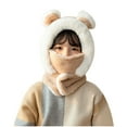 thumbnail image 4 of Aueoeo Kids Winter Hat Warm Knit Thick Ski Bear Ear Protector Head Cap For Girls Boys, 4 of 4
