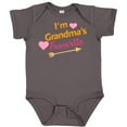 thumbnail image 3 of Inktastic I'm Grandma's Favorite with Arrow and Hearts in Pink Boys or Girls Baby Bodysuit, 3 of 5