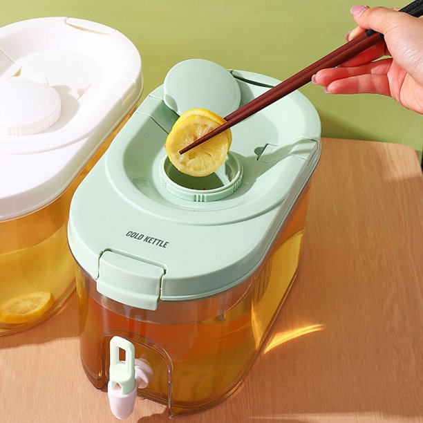 Cheers US Plastic Drink Dispenser, Beverage Dispenser With Spigot, Iced Juice Lemonade Dispenser