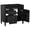 Black 82B, variant on 36 Modern Bathroom Vanity with 2 Drawers and Tip-out Drawer, Solid Wood Frame Storage Cabinet for Bathroom, Black