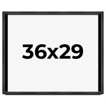 36x29 Frame Black Charcoal Grey Wood Textured Picture Frame | 0.75 Inch Moulding Width | Gunmetal