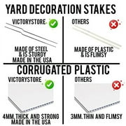 VictoryStore Casino Party Decorations, Casino Themed Yard Card Accessories, 14 Pieces, Includes Steel Stakes, 19453