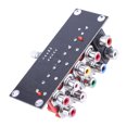 thumbnail image 3 of Peggybuy Signal Audio Double Canal 4 Voies pour Switch Board RAC Lotus Entrée pour Cinéma Maison, 3 of 6