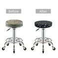 thumbnail image 6 of Lsque Fast Food Round Bar chair cushion covers Velvet Fabric Premium Comfort Protects from Scratches and Stains for 14-17 Inch Chair- 12 inch, 6 of 7