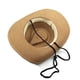 thumbnail image 4 of Minnieouse Sombrero de vaquero de paja ligero y transpirable para protección solar al aire libre, sombreros de vaquero negros para mujer Sombreros marrón M(56-58cm), 4 of 6