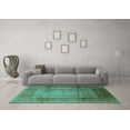 thumbnail image 3 of Ahgly Company Indoor Rectangle Oriental Turquoise Blue Industrial Area Rugs, 4' x 6', 3 of 4