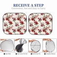 thumbnail image 6 of Haiem Rose Flowers Car Windshield Sun Shade (2 Pieces) Foldable Windshield Sun Shade Car Accessories for Truck SUV Pickup-Small, 6 of 7