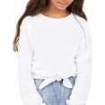 thumbnail image 4 of MISS POPULAR 5-Pack Girls Kids Long Sleeve T Shirt with Tie Front Cotton Crew Neck Soft Fabric Many Colors Size 4-16, 4 of 5