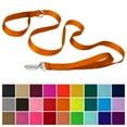thumbnail image 2 of Country Brook Petz® 3/4 inch Deluxe Nylon Dog Leash, 6 Foot - Orange, 2 of 6