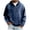 Navy-1, variant on Long Sleeve Shirts for Men, 1/4 Zip Pullover Mens Vintage Distressed Faux Denim Collared Sweatshirts Casual Loose Long Sleeve Tops Fall Clothes
