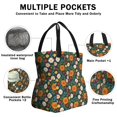 thumbnail image 3 of Pioneer Flower Floral Print Pattern Drawstring Lunch Bag Women - Drawstring Lunch Bag Insulated for Work Office - Stain-Resistant Large Lunchbags for Women with Multi-Pockets, 3 of 6