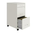 thumbnail image 3 of Pemberly Row Modern 3-Drawers Vertical White Metal Filing Cabinet Pre-assembled, 3 of 6