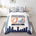 thumbnail image 3 of Erosebridal Sport Football Bedding Sets Twin Size,Stripes Comforter Sets with Sheets,Room Decorative,Reversible,Breathable,7-Piece, 3 of 5