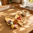 thumbnail image 5 of Halloween Wood Serving Tray 11 Inch, Wooden Bow Shaped Charcuterie Platter, Novelty Cheese Meat Board with Juice Groove, Fall Party Decor, 5 of 7
