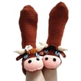 thumbnail image 4 of SUNSIOM Women Casual Socks, Cartoon Animal Style Patchwork Non-Slip Socks, 4 of 6