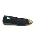 thumbnail image 2 of Lunar Womens Jessie Leopard Print Slippers, 2 of 5