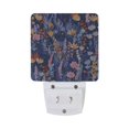 thumbnail image 2 of Beautiful Floral Flower Night Light 2 Pack LED Nightlight Plug into Wall Dusk to Dawn Sensor Soft White, 2 of 7