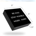 thumbnail image 7 of Zomyto 5x5 In Inspirational Office Decor, Stay Humble Work Hard Be Kind, Motivational School Classroom Wooden Box Sign, 7 of 7