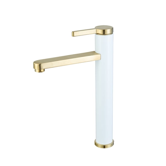 Bathroom Faucet Black Bathroom Basin Faucet Cold And Hot Water Mixer Sink Tap Single Handle Deck Mounted Black and GoldTap