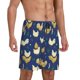 thumbnail image 2 of Balery Funny Chicken Pantalones cortos de pijama de punto de algodón para hombre con cinturilla y bolsillos-4X-Large, 2 of 6